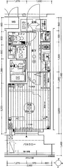 エステムコート名古屋栄プレシャスの間取り写真
