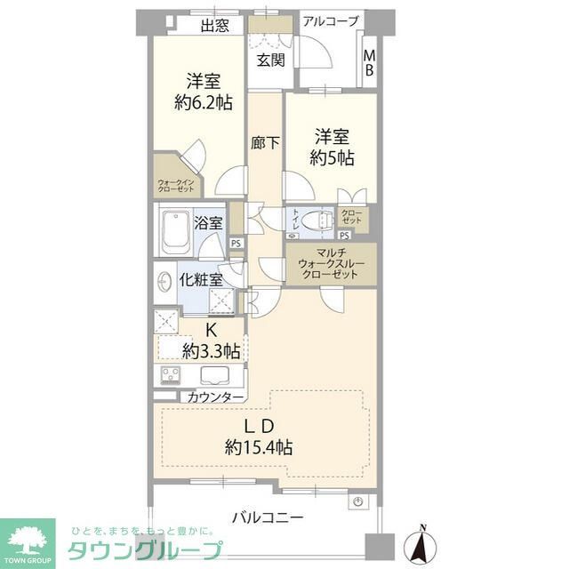プラウド中野坂上の間取り写真