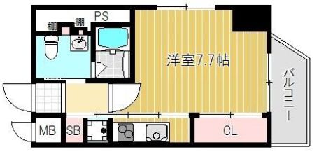 アクエルド新町の間取り写真