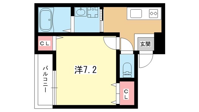 阪急宝塚線 曽根駅 徒歩11分 3階建 築7年の間取り写真