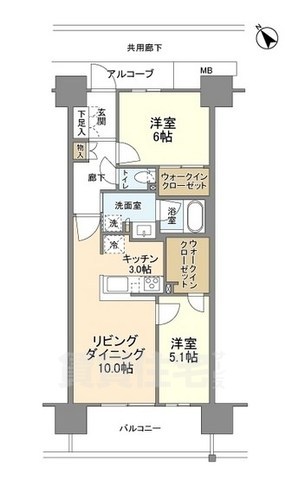 シエリア堺東大小路の間取り写真