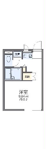 レオパレスクラージュの間取り