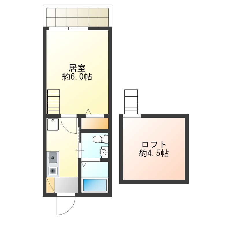 ホワイエ泉堂町の間取り