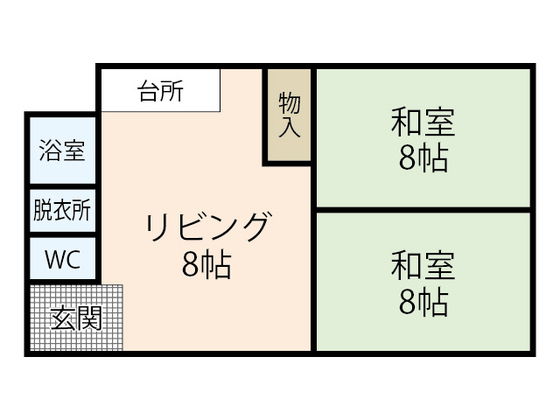 広島市中区中町のマンションの間取り