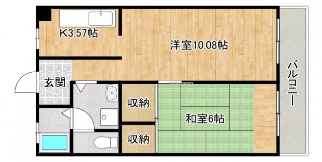 豊中市服部南町のマンションの間取り