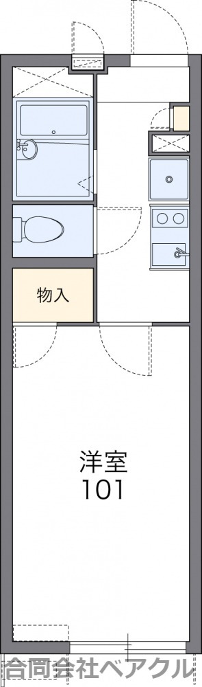 レオパレス立林の間取り