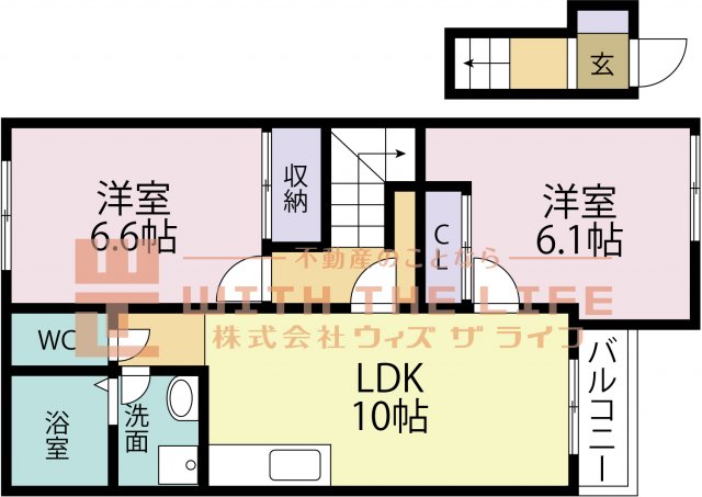 ソレイユ南の間取り