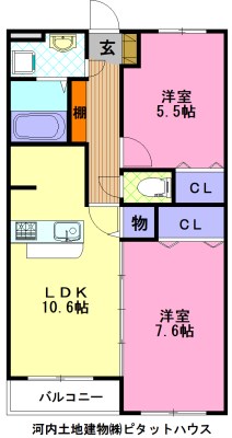 BLUETREE下戸祭の間取り