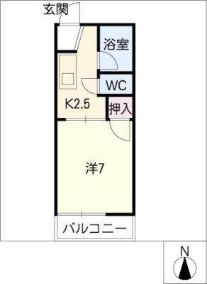 フォーブル早川Ａ棟の間取り