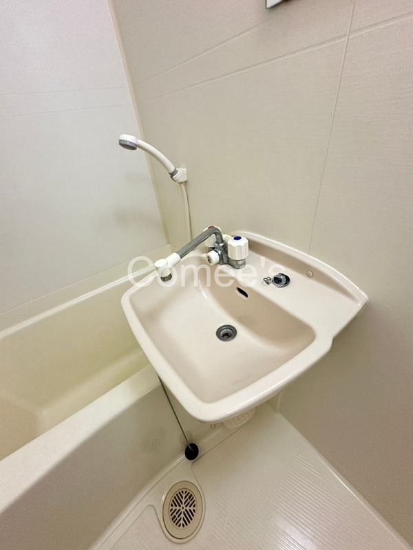 洗面設備　洗面台はバスルームに設置されています