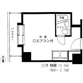 大橋スカイハイツの間取り