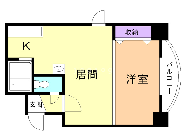 コトン大通中央の間取り