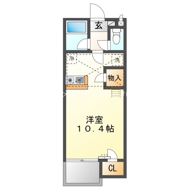 セザンヌ原町4の間取り