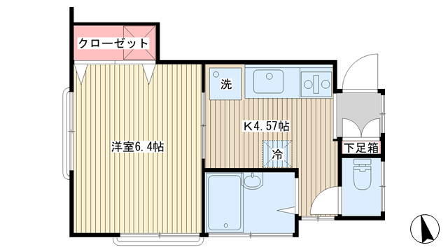 新栄荘の間取り