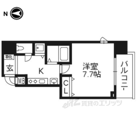 サムティ京都駅前の間取り