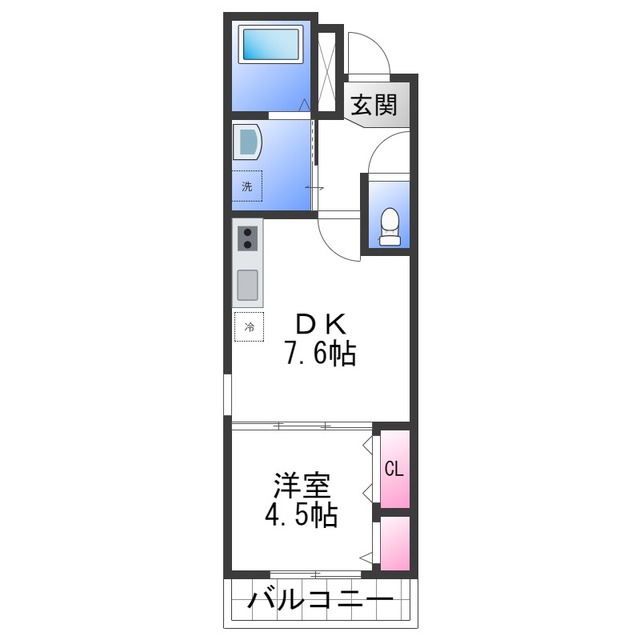 【フジパレス西取石II番館の間取り】