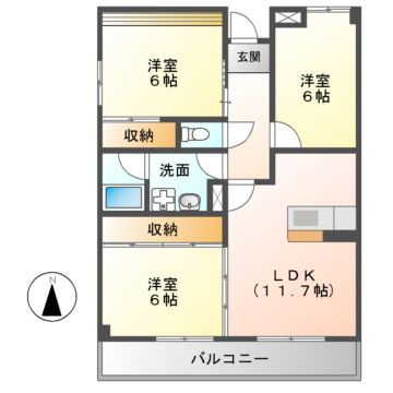 マンションエルガーデンの間取り