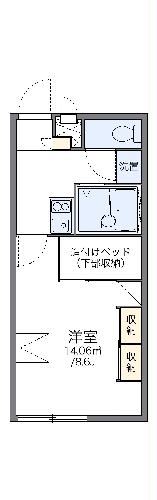 レオパレスセジュールIIの間取り写真