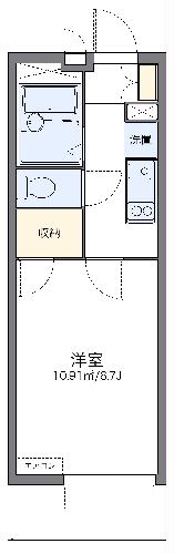 レオパレスボンエルフ豊橋の間取り