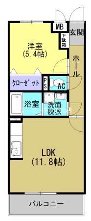 アベニール荒田予定の間取り