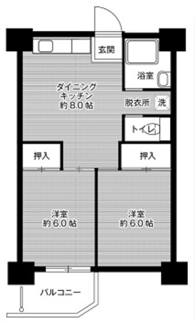 ビレッジハウス泉北栂タワーの間取り