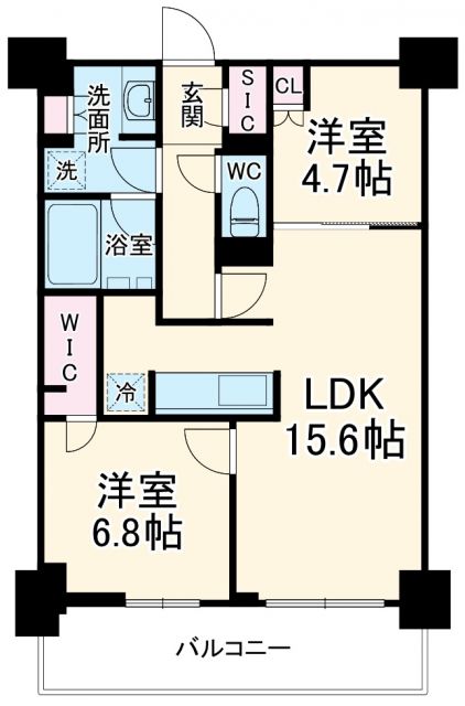 パークアクシス市川の間取り