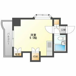 シティハイムN15A棟の間取り