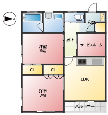 アークアジュールの間取り