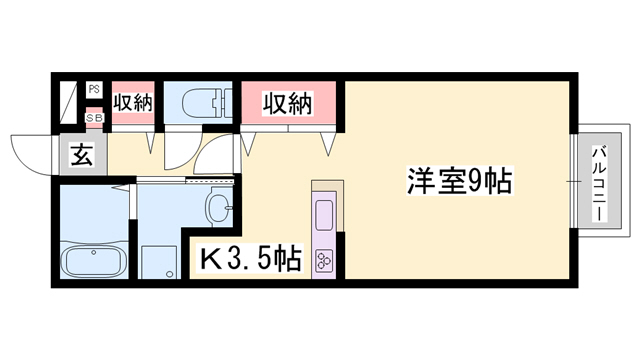 フレッツァ広畑の間取り