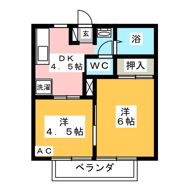 フレグランス豊栄　Ｃ棟の間取り