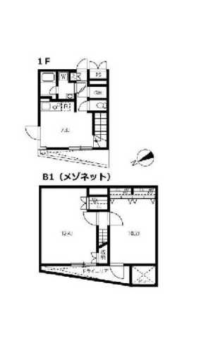 渋谷区恵比寿のマンションの間取り