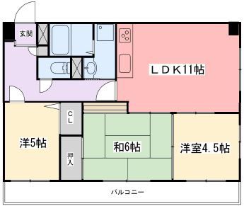 インタービレッジ太子東の間取り