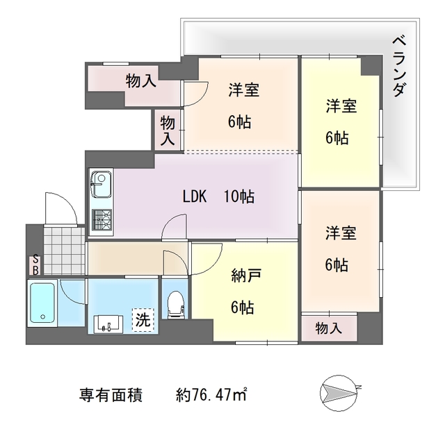 U residence京都三条の間取り