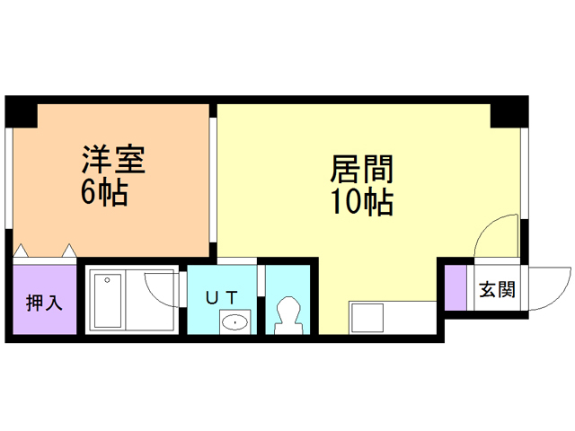 函館市豊川町のマンションの間取り