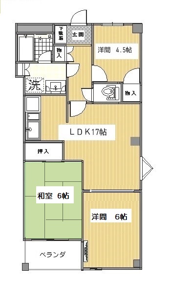 プレステージみどり野の間取り