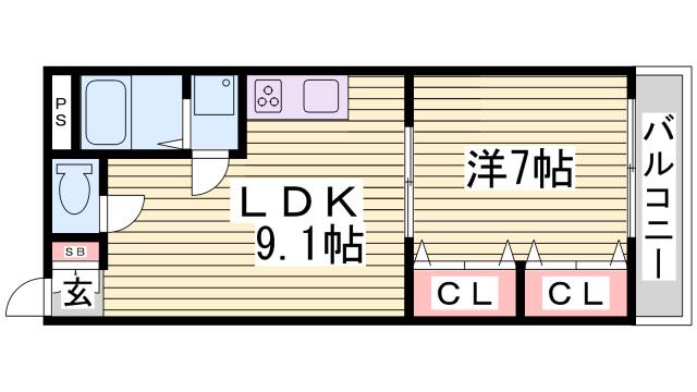 ときわ萩乃ハイツの間取り