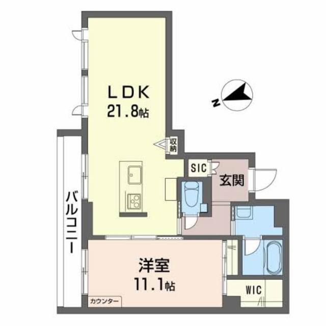 シャーメゾンコア大手町の間取り