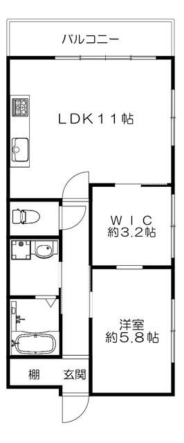 明石市樽屋町のマンションの間取り