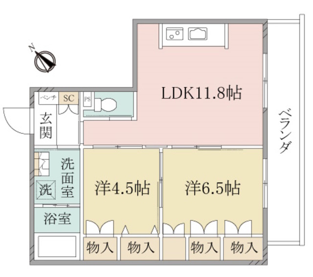 （シニア限定）ヘーベルヴィレッジ鵠沼海岸～アクアヘーベルヴィレッジ～の間取り