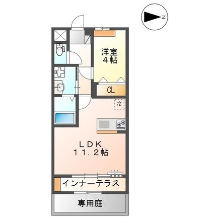 菊池郡大津町大字杉水のアパートの間取り