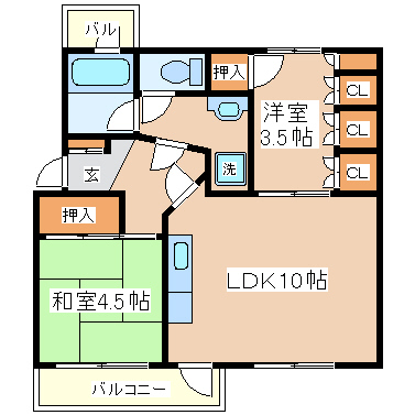 高尾台住宅の間取り