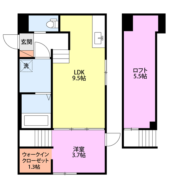 【75apartment.東明Lの間取り】