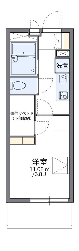 レオパレスマウンフィールの間取り