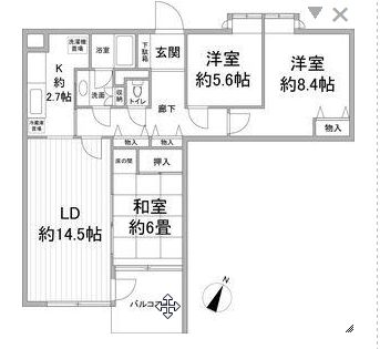 エスパス由比ガ浜の間取り