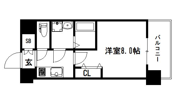 エステムコート京都西大路の間取り