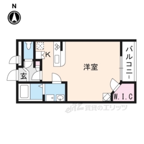 生駒市小平尾町のアパートの間取り