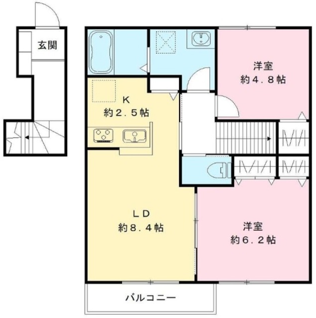 キアラヴィラ旭町の間取り