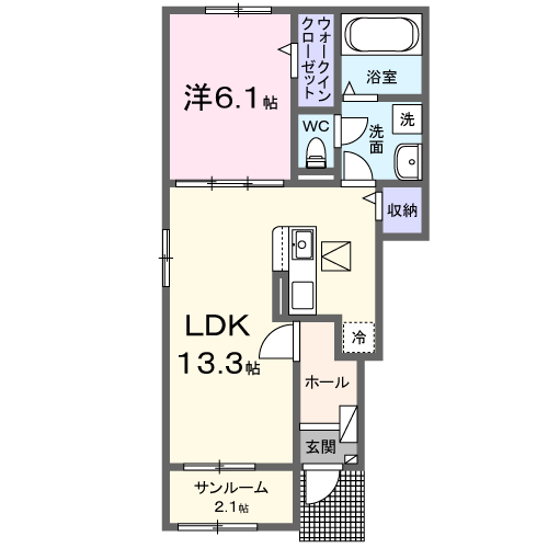 メゾンルミネ　隅田　Iの間取り