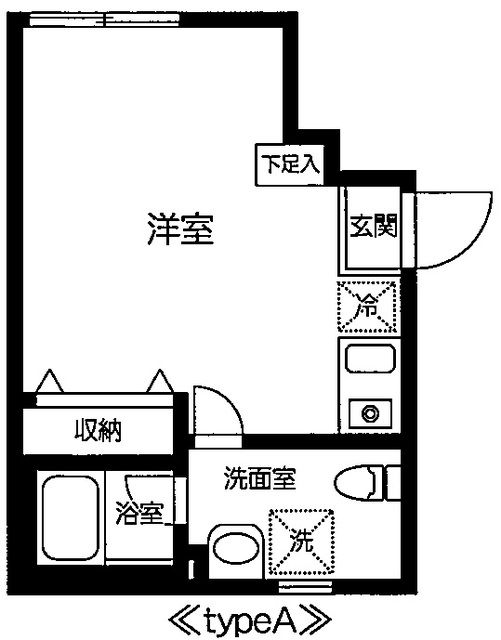 横浜市鶴見区矢向のマンションの間取り