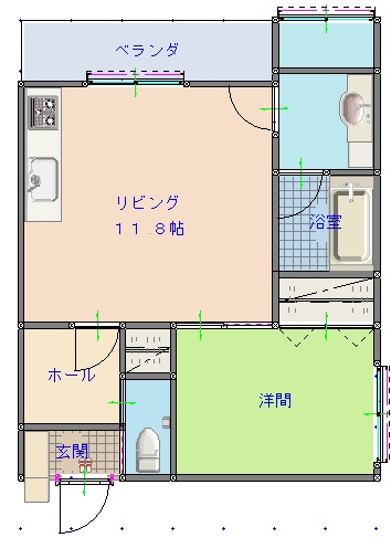 第７コーポヴィラ34の間取り